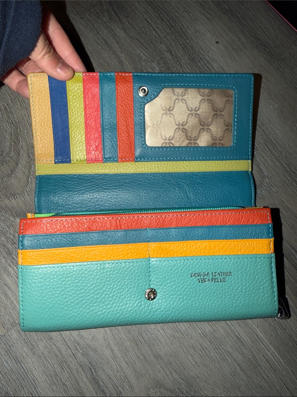 Vera Pelle Mint Zip-Around Leather Wallet multicolor (gorgeous) - Picture 4 of 5